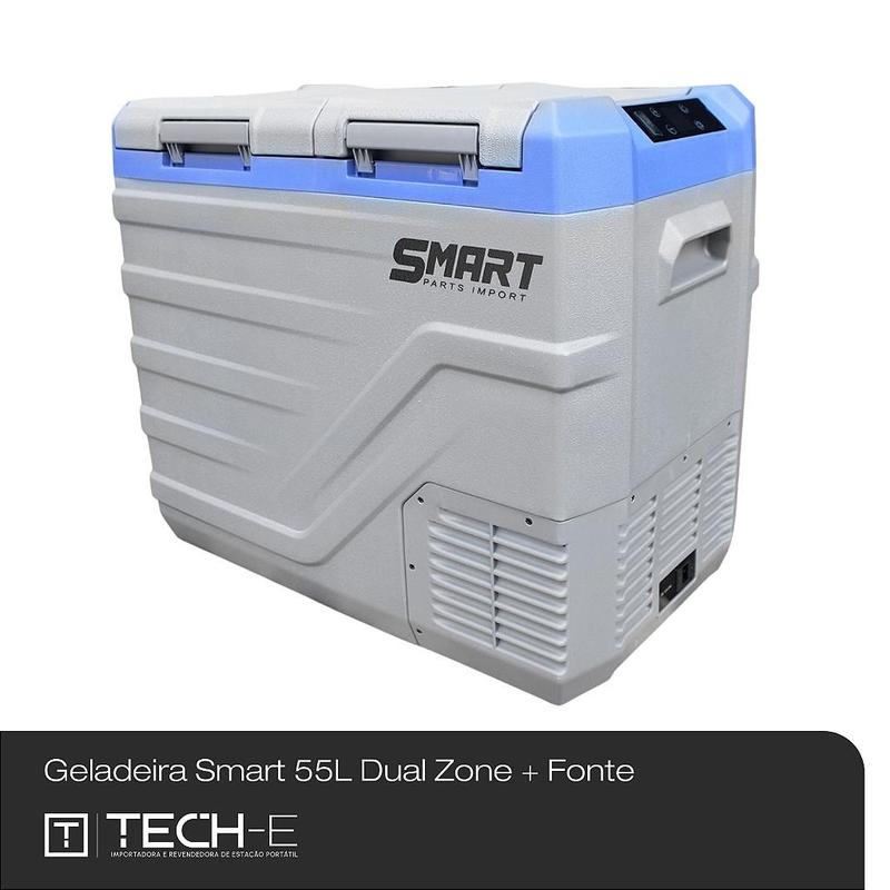 Geladeira Portátil Smart 55L Quadrivolt Dual Zone com 2 Portas